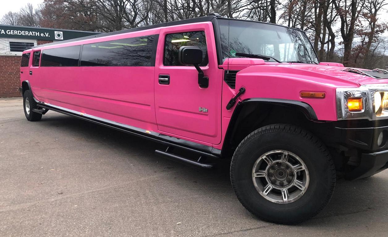 Hummer H2 in Pink, Außenansicht